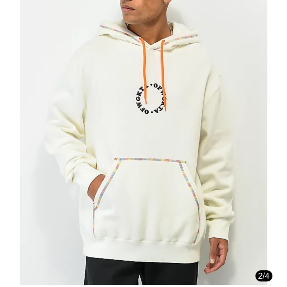 Odd Future OFWGKTA Swirl Hoodie – Small – Like New – White Rainbow Stitch